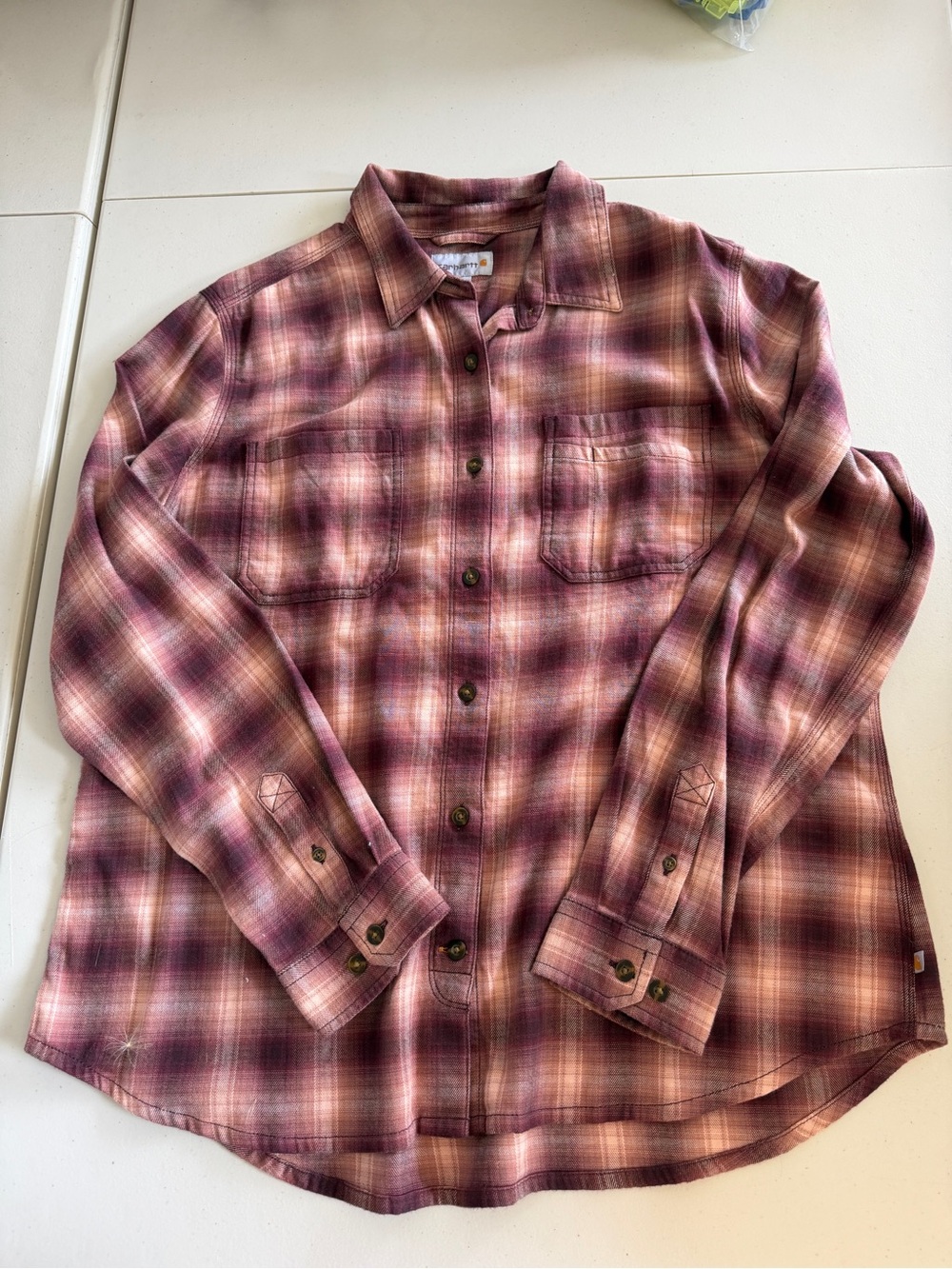 Women’s XL Carhartt flannel NWOT
